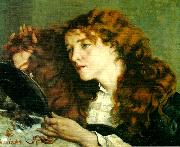 Gustave Courbet den vackra irlandskan France oil painting artist
